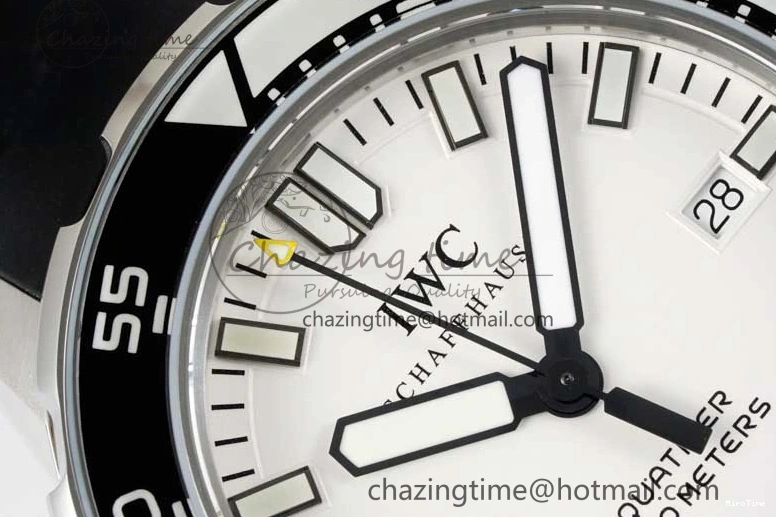 MIROTIME 0322 Premium Aquatimer Automatic SS RSF 1:1 Best Edition White Black Dial on Black Rubber Strap A 7067